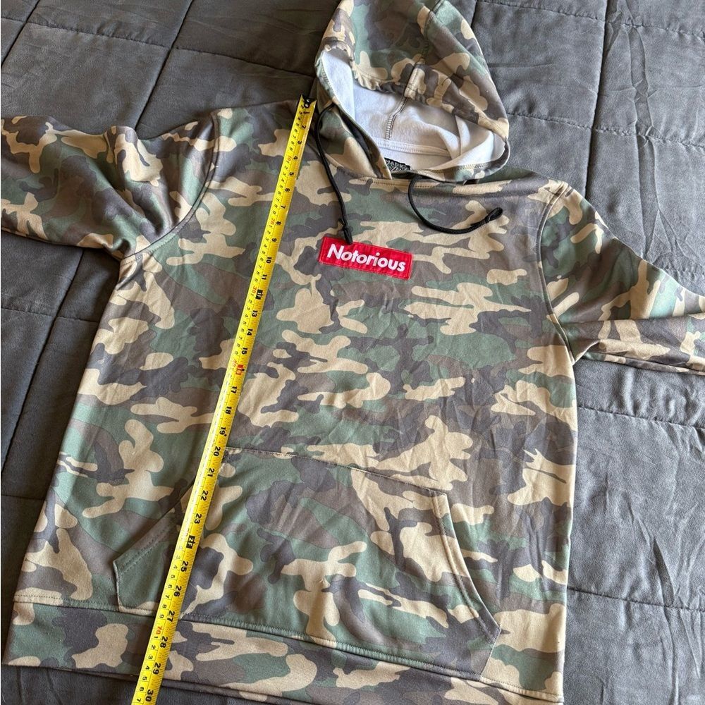 Brooklyn Cloth Camouflage “Notorious” Hoodie Y2K Size XL - Picture 5 of 6